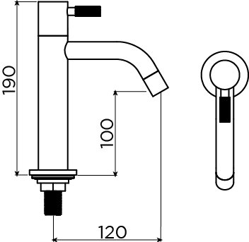 Clou Freddo 2 fonteinkraan hoog - RVS geborsteld - CL/06.03.001.41.L - Afbeelding 7