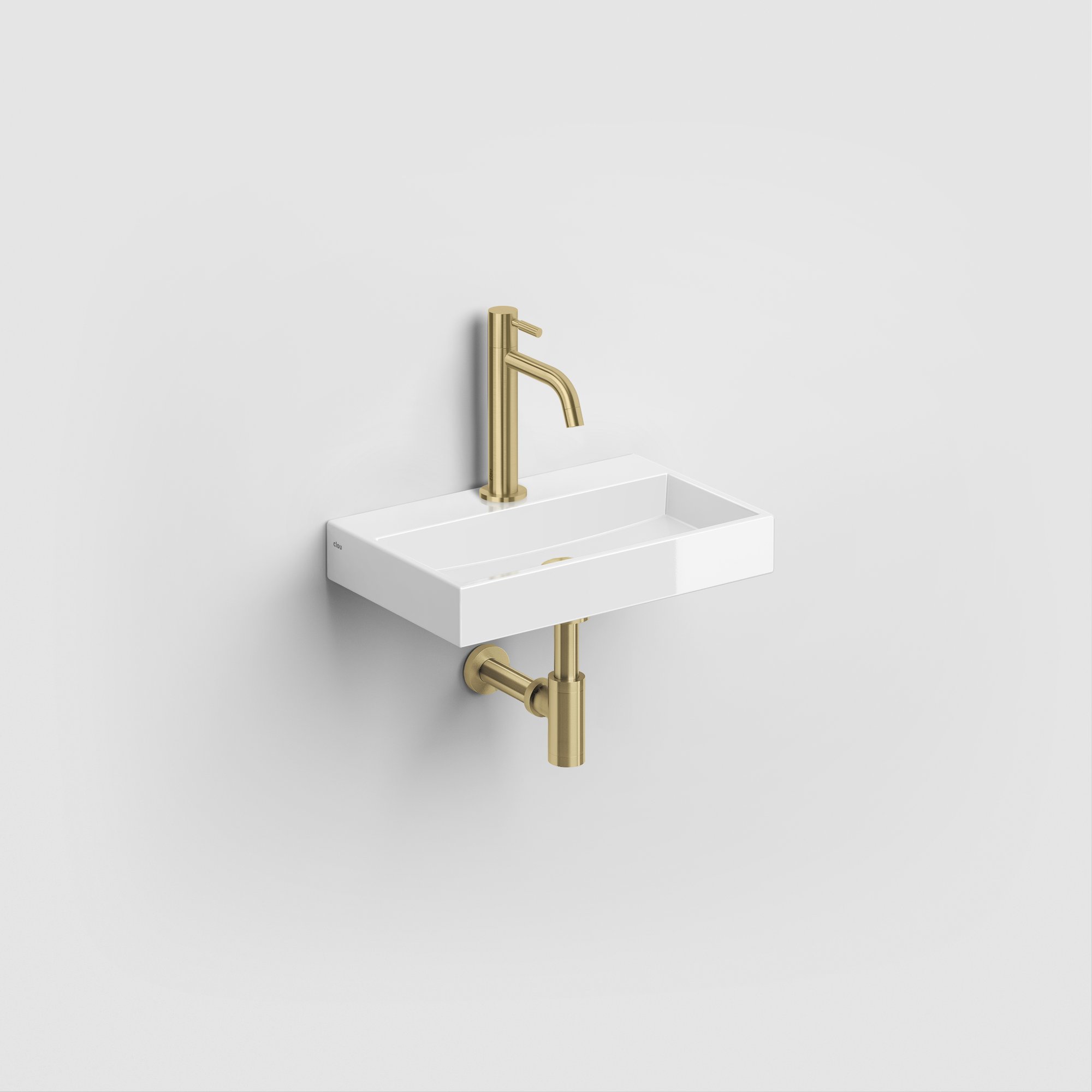 Clou Freddo 2 fonteinkraan hoog - geborsteld goud PVD - CL/06.03.001.82.L - Afbeelding 3
