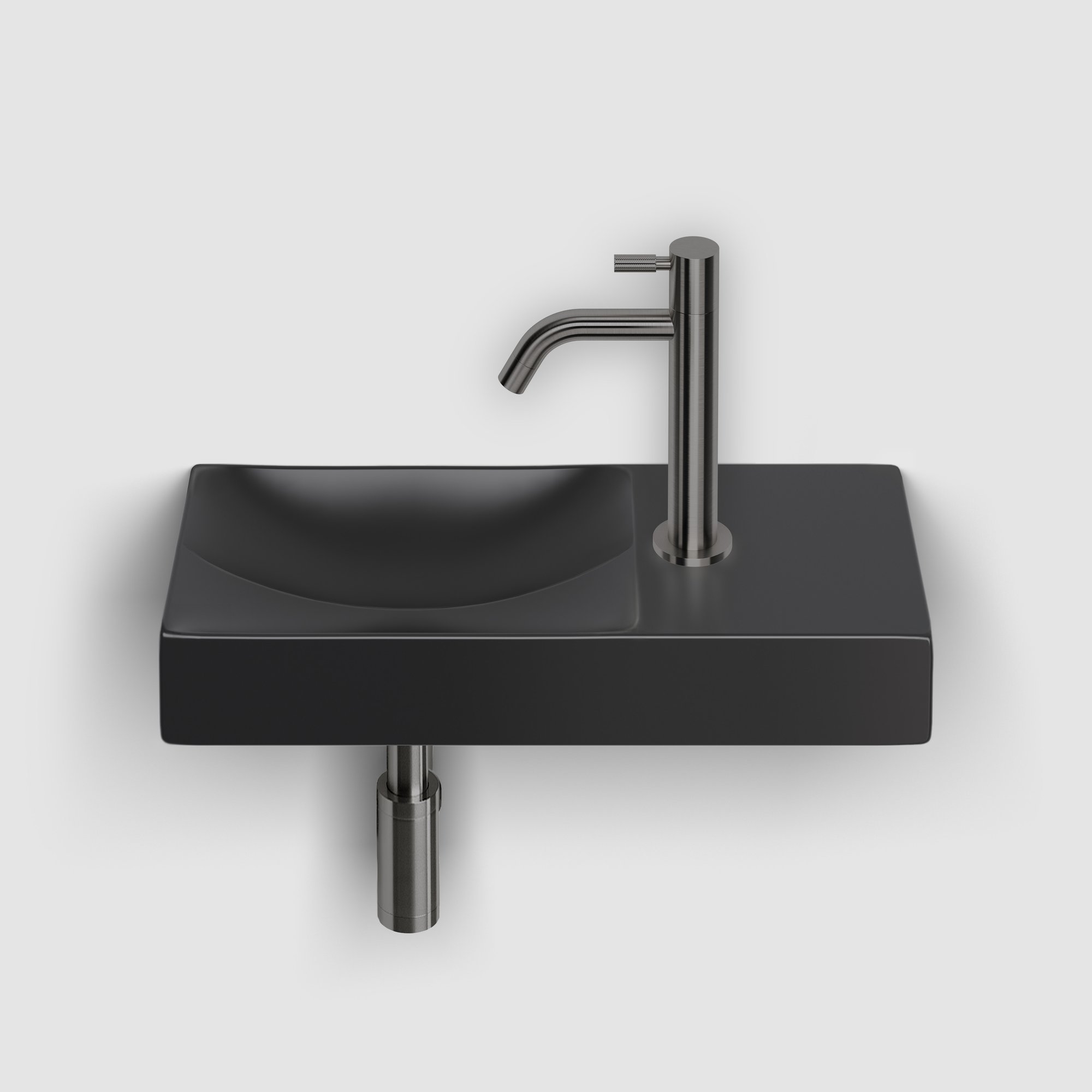 Clou Freddo 2 fonteinkraan hoog - geborsteld gunmetal PVD - CL/06.03.001.84.L - Afbeelding 2