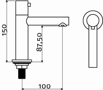 Clou Freddo 3 fonteinkraan chroom - CL/06.03.011.29 - Afbeelding 2