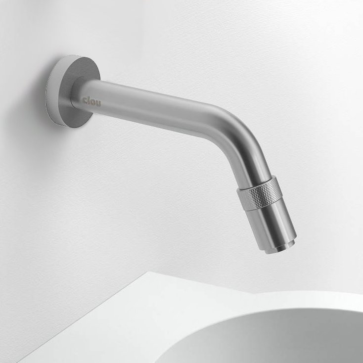 Clou Freddo 11 wandfonteinkraan - 15cm - RVS geborsteld - CL/06.03015.41 - Afbeelding 2