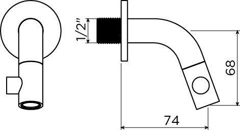 Clou Kaldur wandfonteinkraan 7,4cm - geborsteld brons pvd - CL/06.05.001.83 - Afbeelding 8
