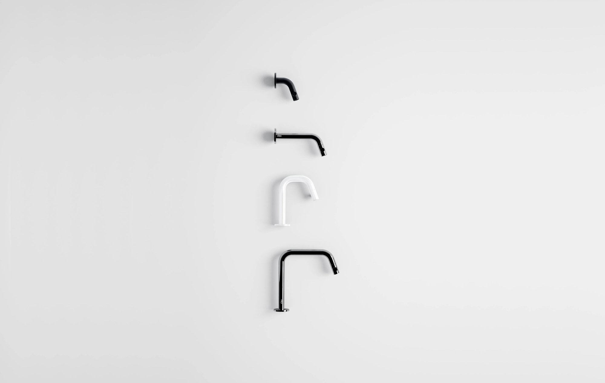 Clou Kaldur fonteinkraan 10,6cm - mat wit - CL/06.05.004.20.R - Afbeelding 3
