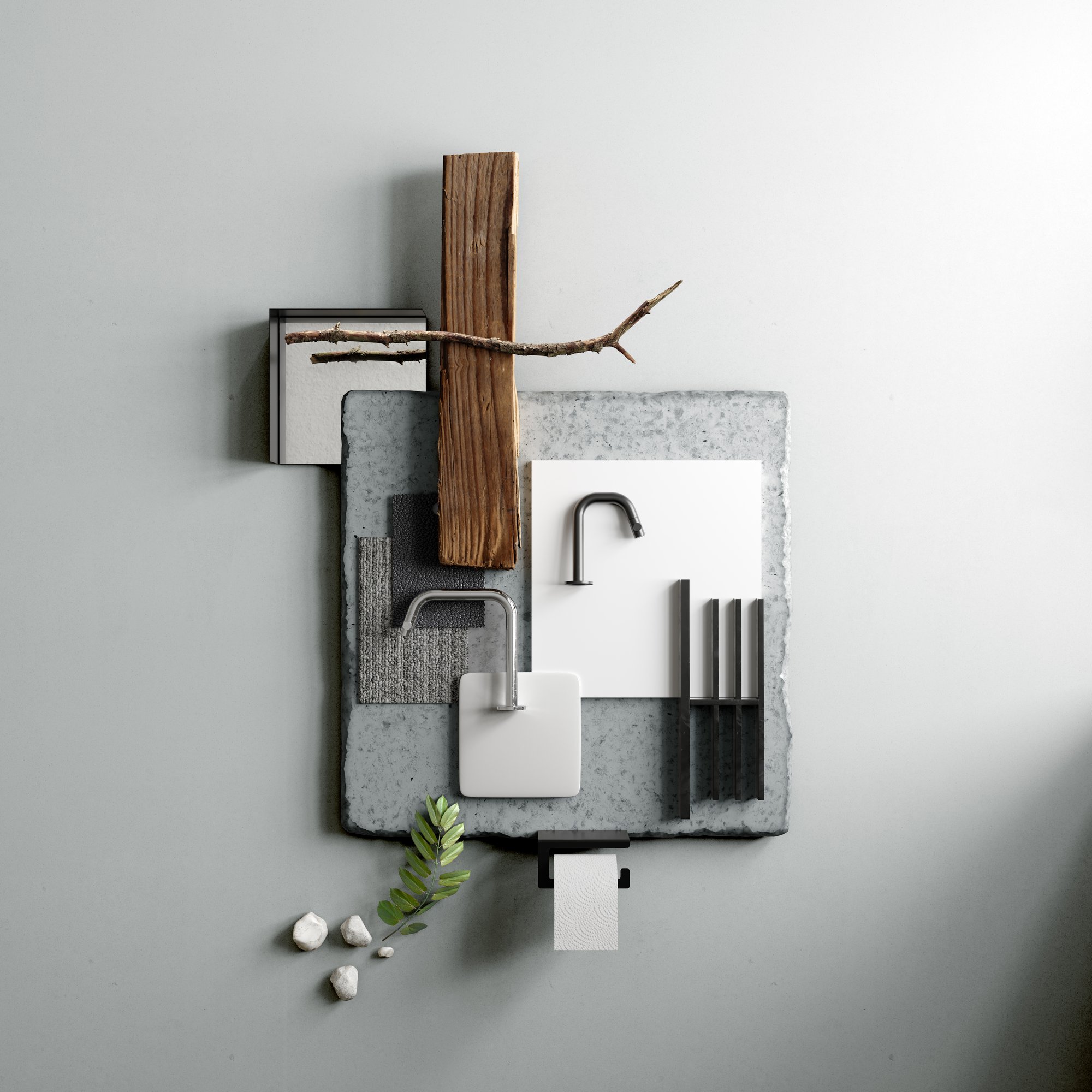 Clou Kaldur fonteinkraan 10,6cm - mat wit - CL/06.05.004.20.R - Afbeelding 7