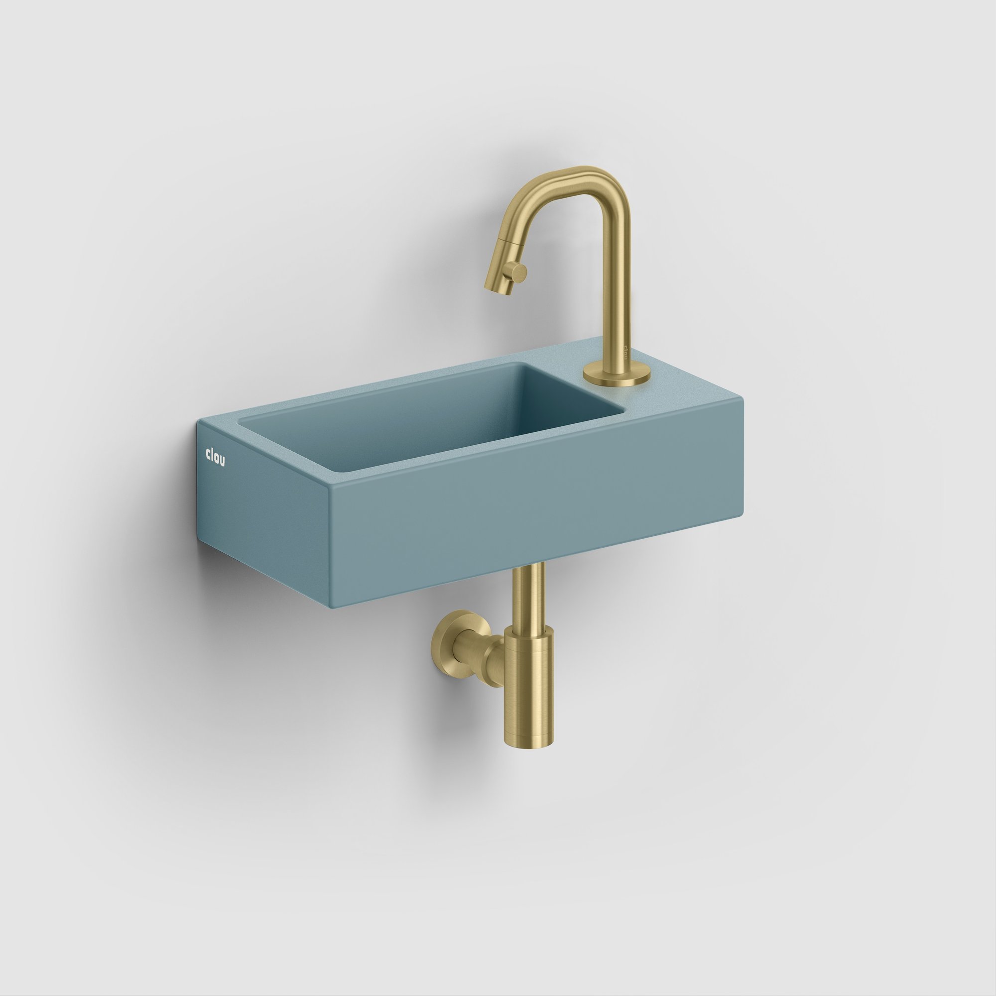 Clou Kaldur fonteinkraan 10,6cm - geborsteld goud pvd - CL/06.05.004.82.R - Afbeelding 3
