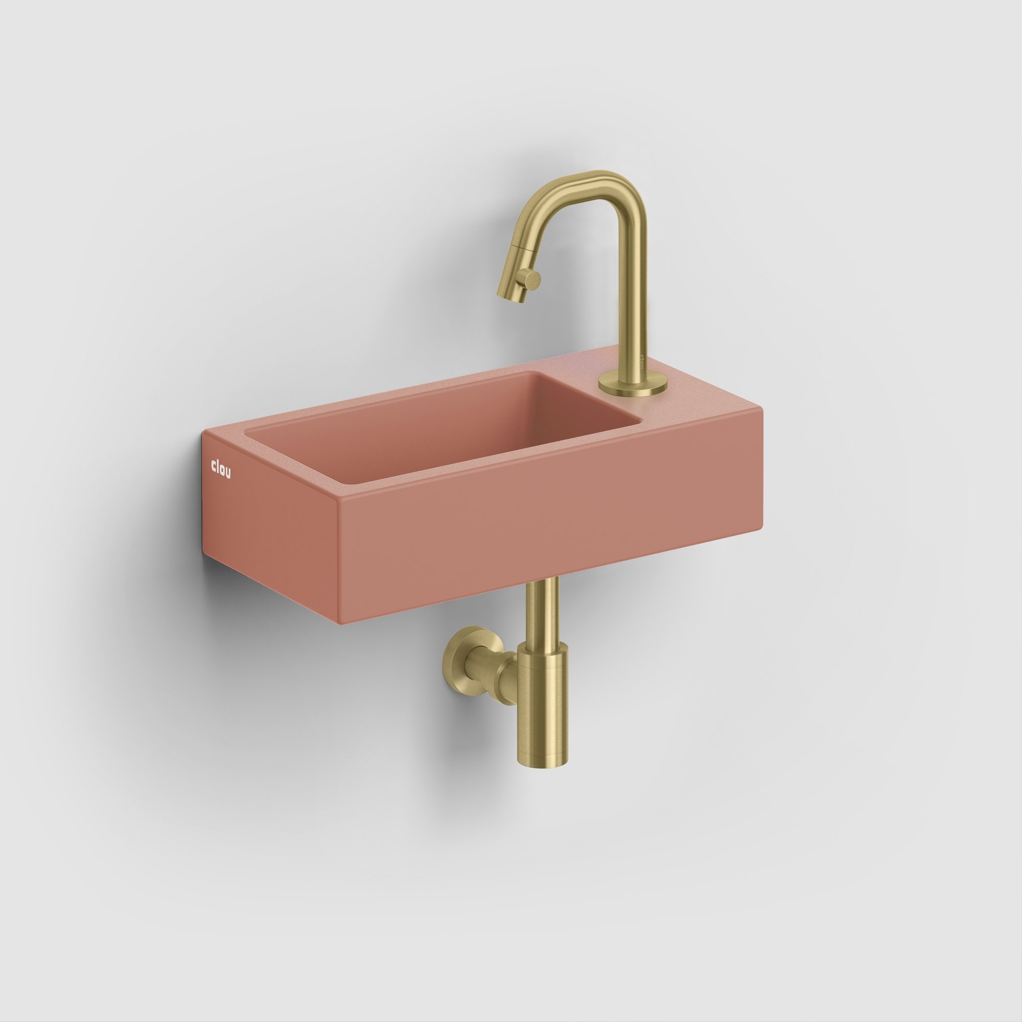Clou Kaldur fonteinkraan 10,6cm - geborsteld goud pvd - CL/06.05.004.82.R - Afbeelding 5