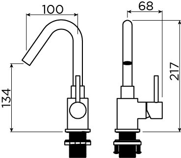Clou XO wastafelmengkraan type 7 - CL/06.14007.29 - Afbeelding 3