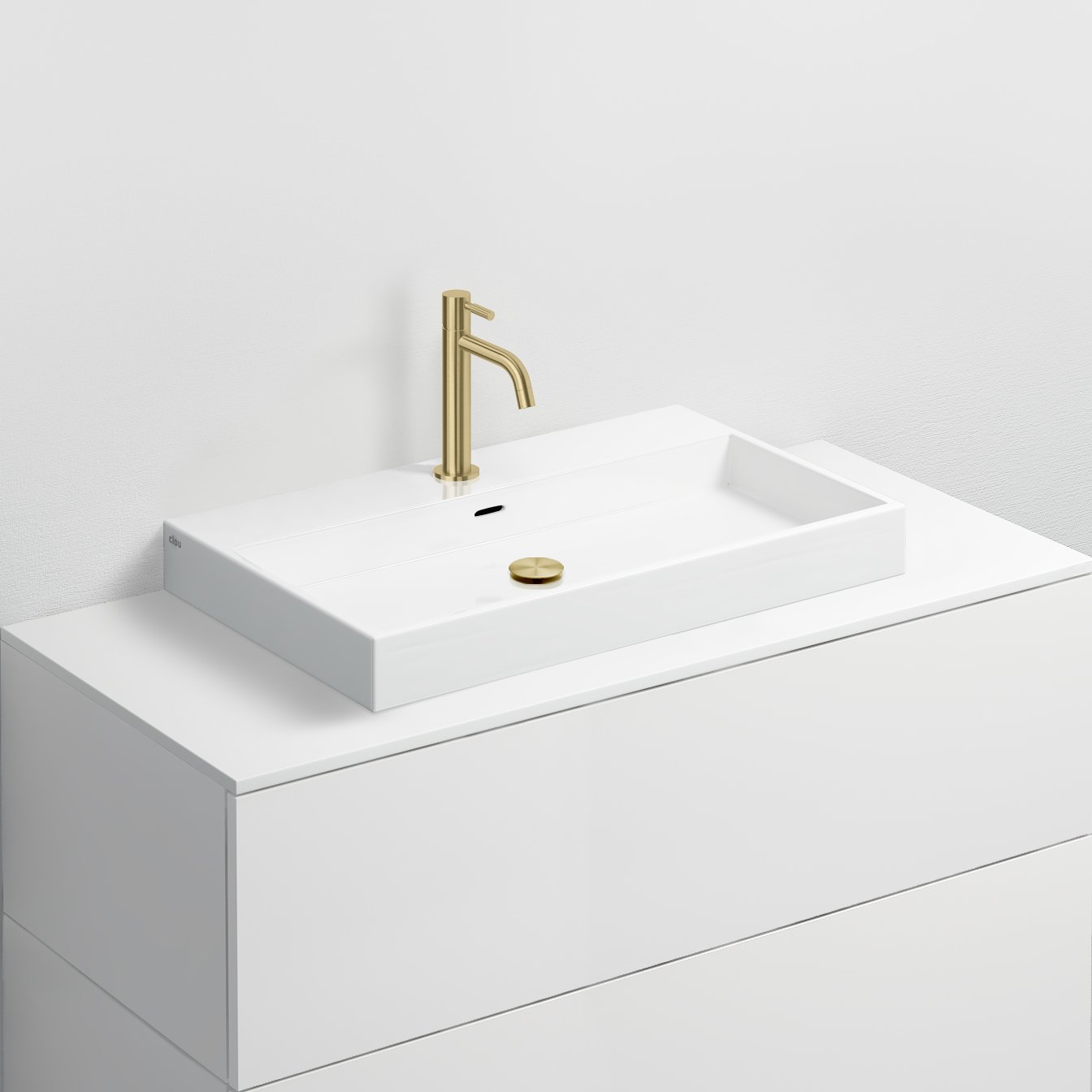 Clou XO wastafelkraan - Geborsteld goud PVD - CL/06.14013.82 - Afbeelding 2
