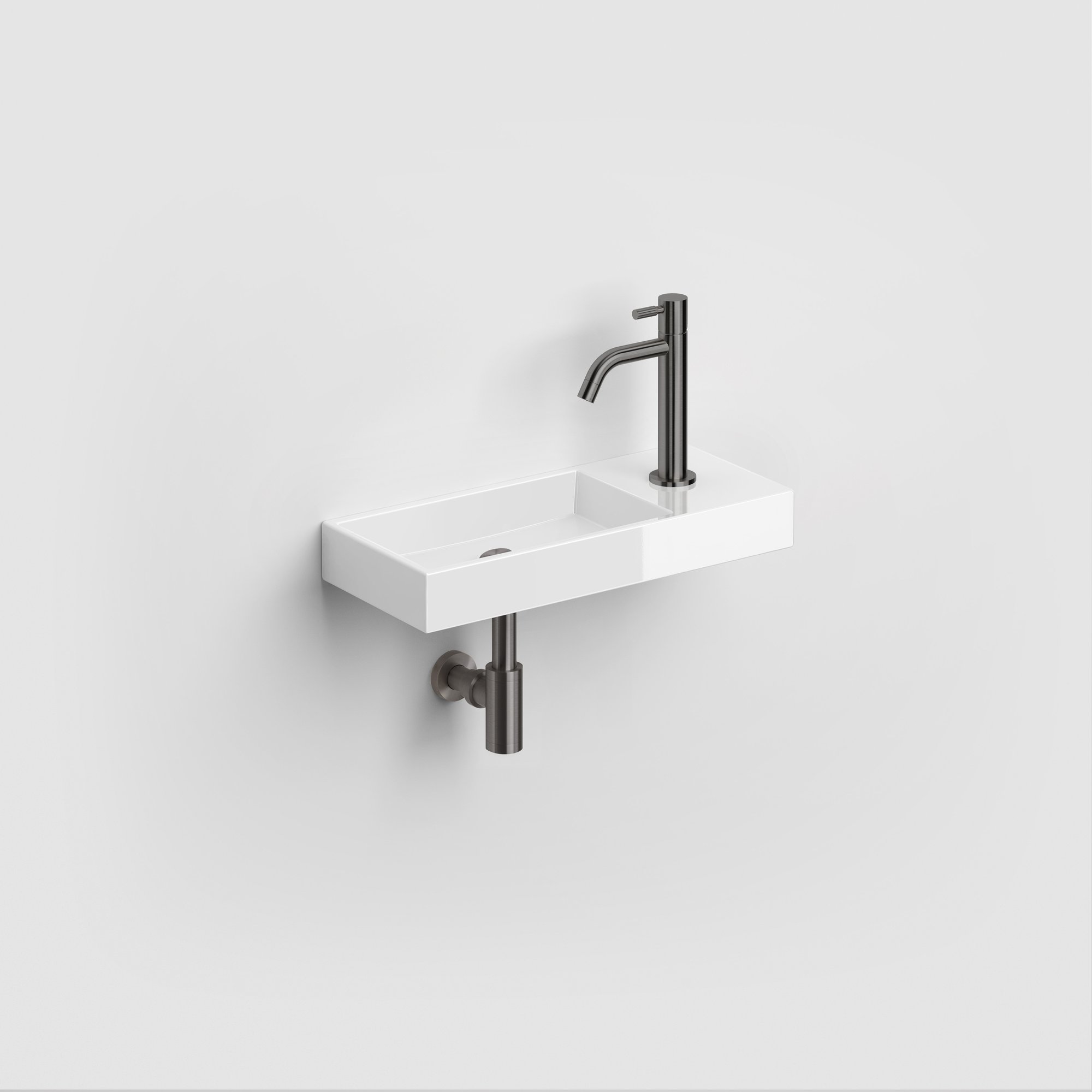 Clou XO wastafelkraan - Geborsteld gunmetal PVD - CL/06.14013.84 - Afbeelding 4