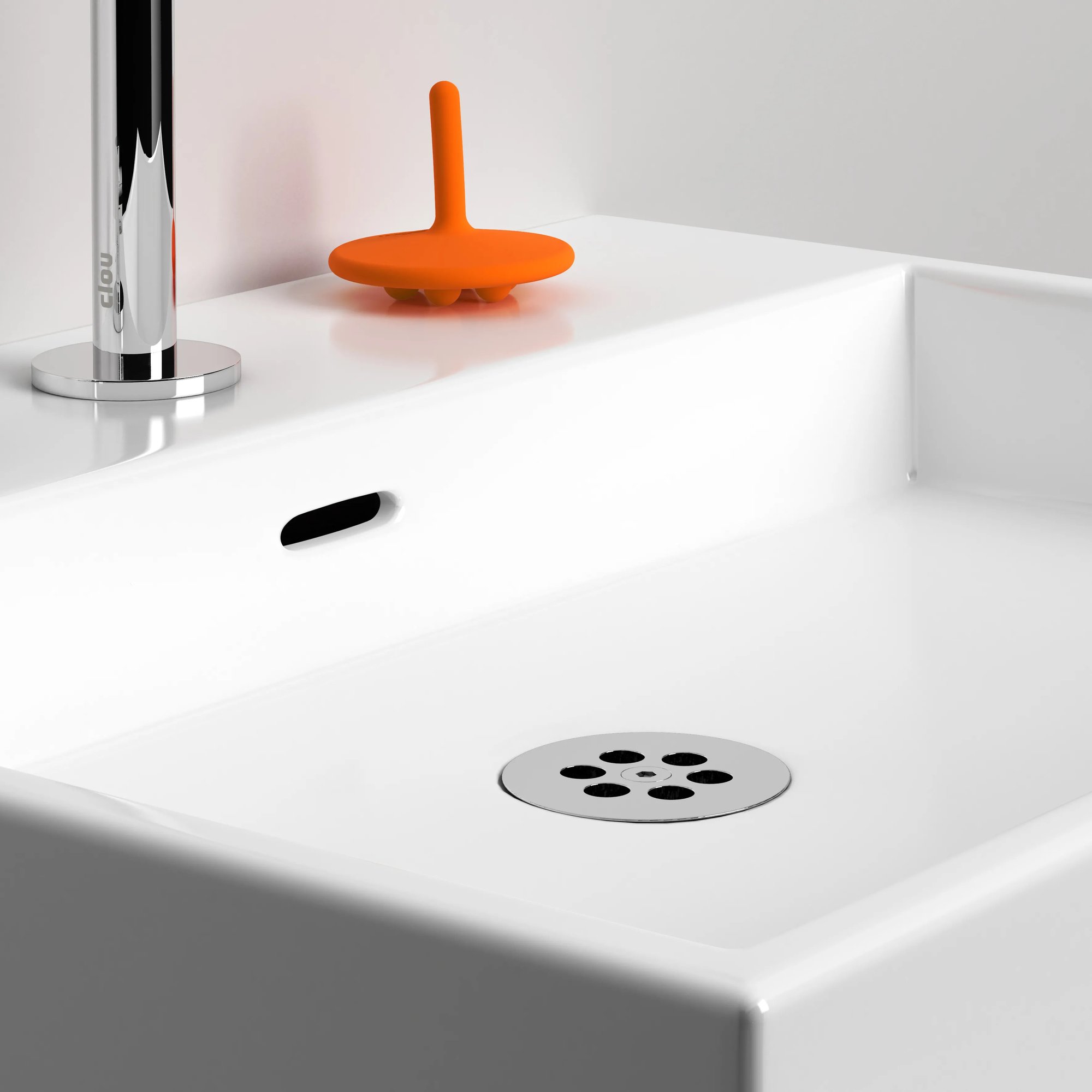 Clou Wash Me niet-afsluitbare plug voor siliconen waterstop - chroom - CL/06.51010.40 - Afbeelding 2