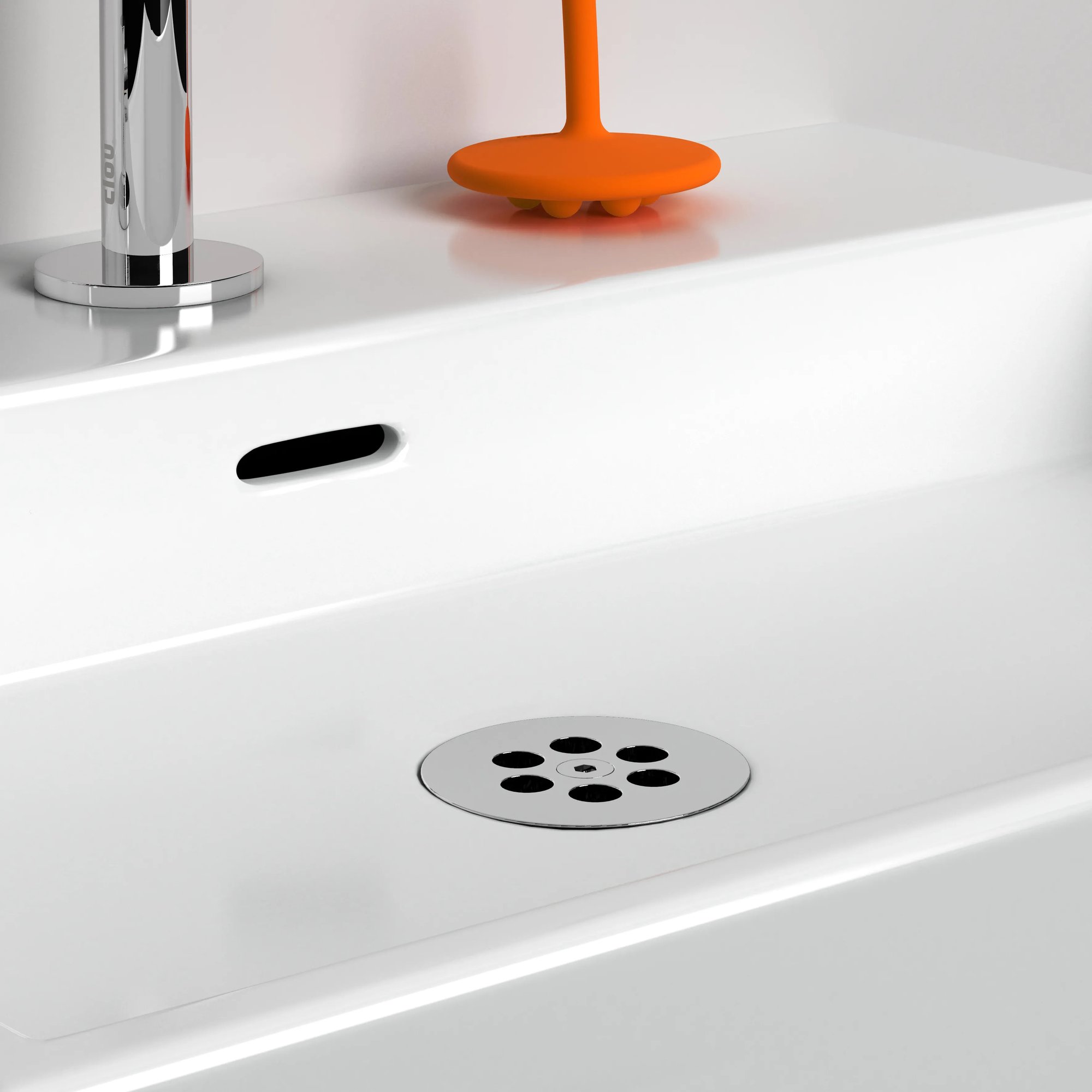 Clou Wash Me niet-afsluitbare plug voor siliconen waterstop - chroom - CL/06.51010.40 - Afbeelding 3