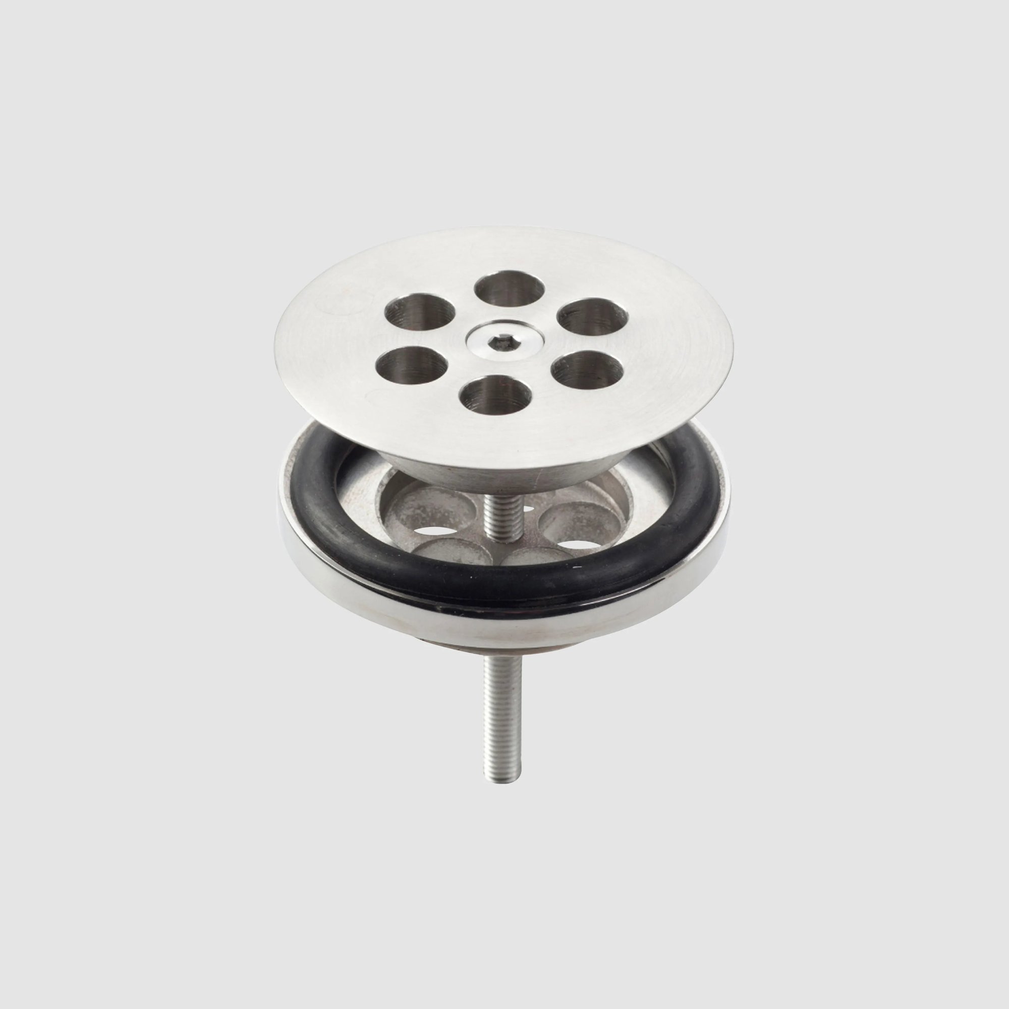 Clou Wash Me niet-afsluitbare plug voor siliconen waterstop - geborsteld RVS - CL/06.51010.41 - Afbeelding 2