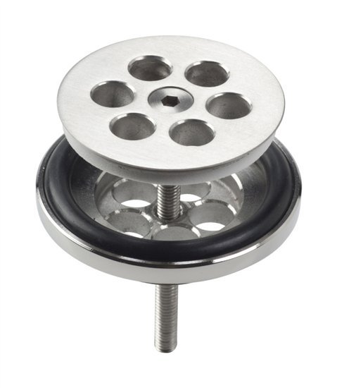 Clou Mini Wash Me niet-afsluitbare plug voor siliconen waterstop - RVS geborsteld - CL/06.51020.41 - Afbeelding 2