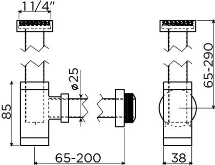 Clou Mini Suk fonteinsifon - chroom - CL/06.53011.29 - Afbeelding 5