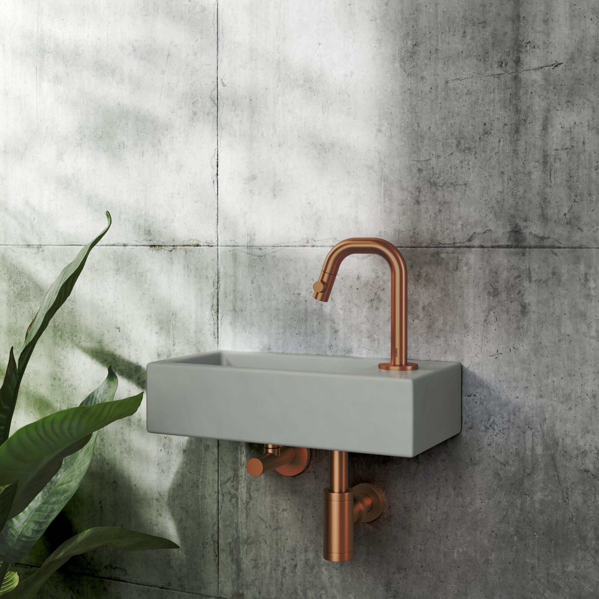 Clou Mini Suk fonteinsifon - geborsteld brons pvd - CL/06.53011.83 - Afbeelding 2