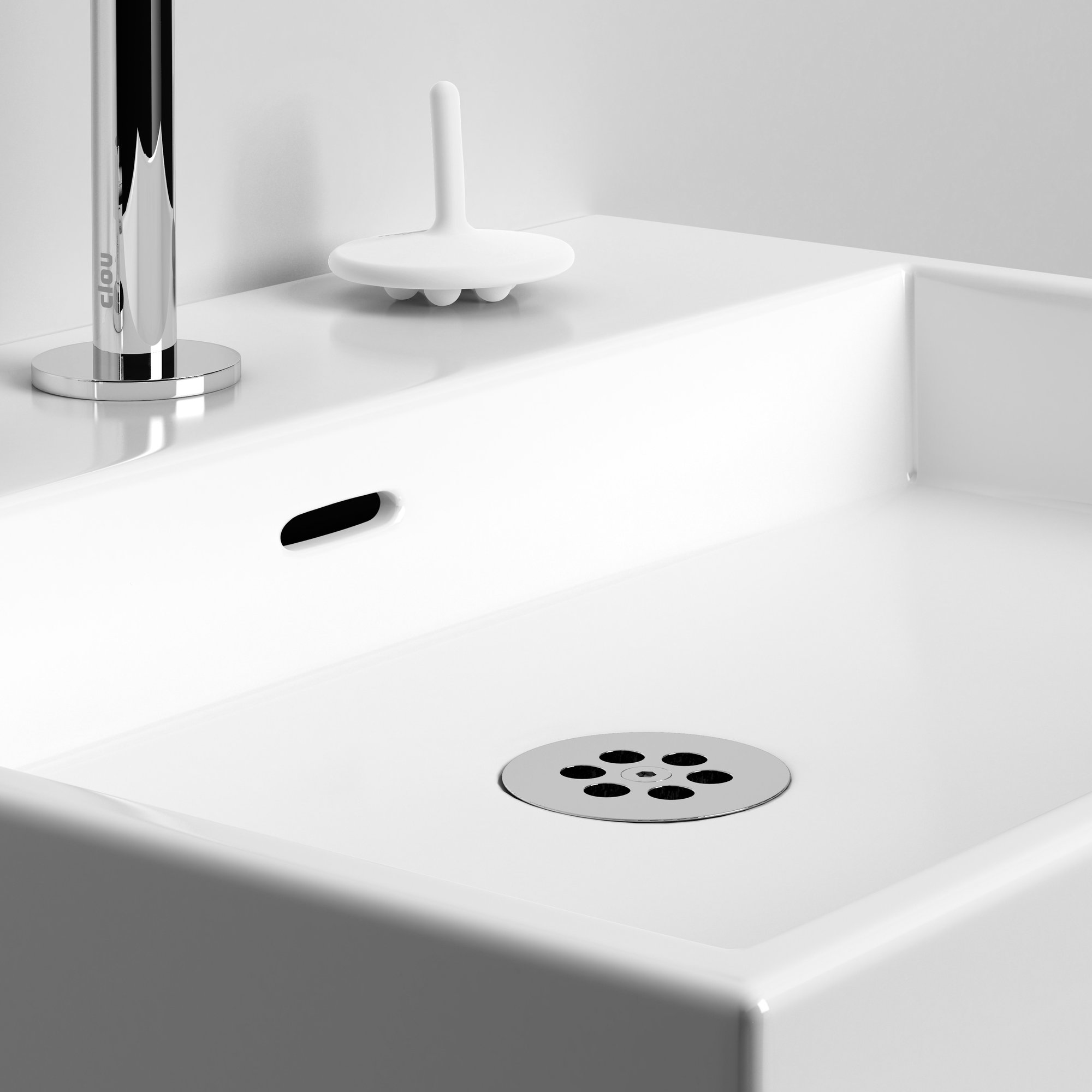 Clou Wash Me siliconen waterstop - wit - CL/06.55010 - Afbeelding 2