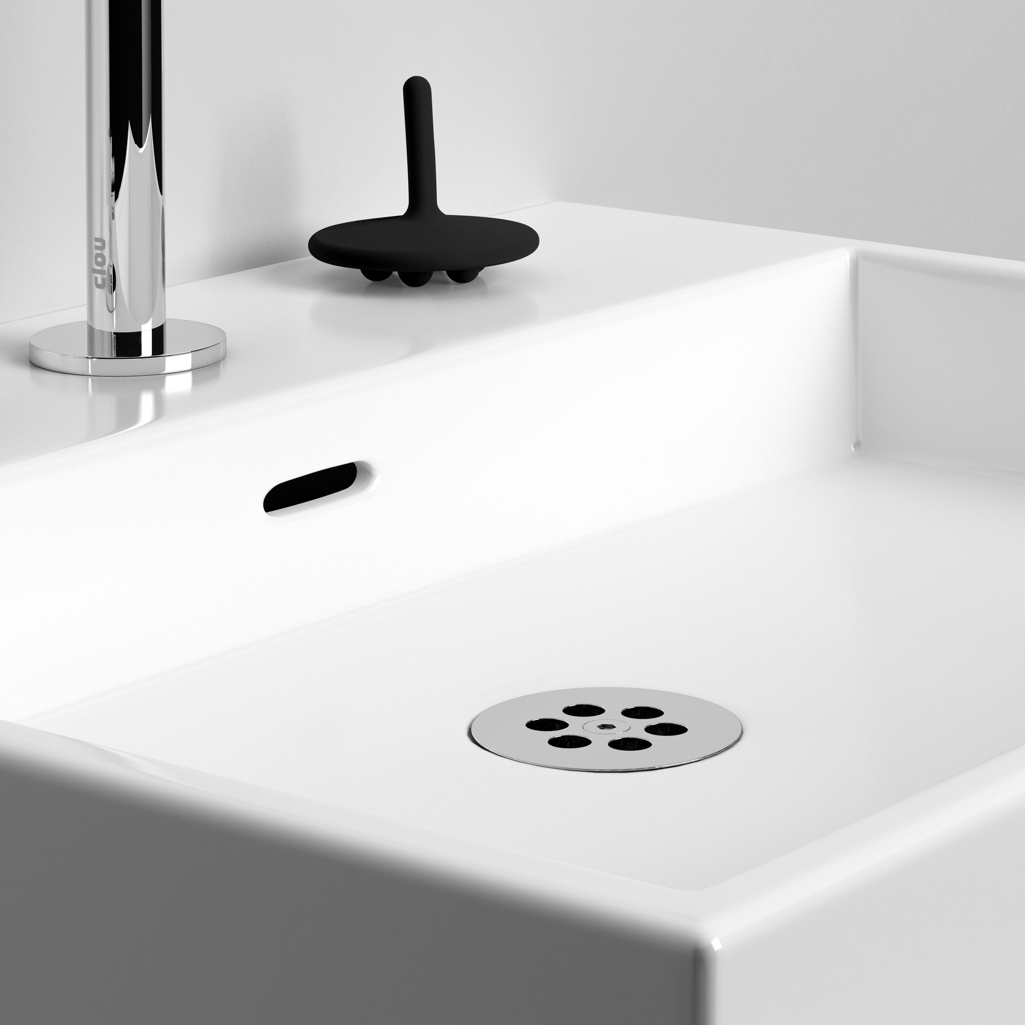 Clou Wash Me siliconen waterstop - zwart - CL/06.55011 - Afbeelding 2