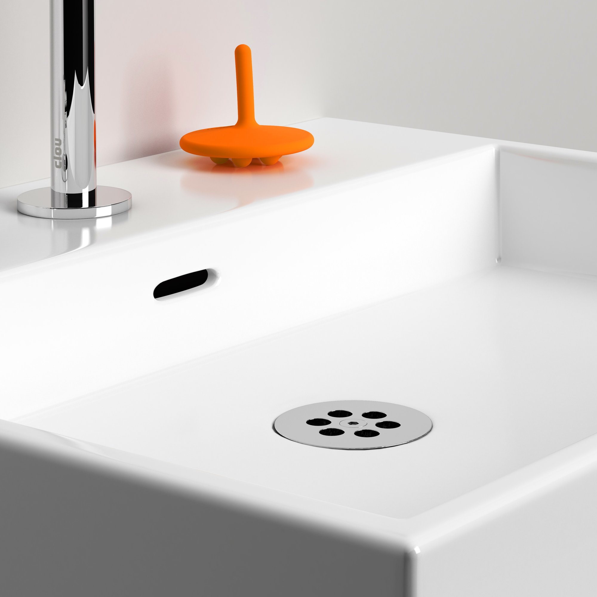 Clou Wash Me siliconen waterstop - oranje - CL/06.55015 - Afbeelding 2
