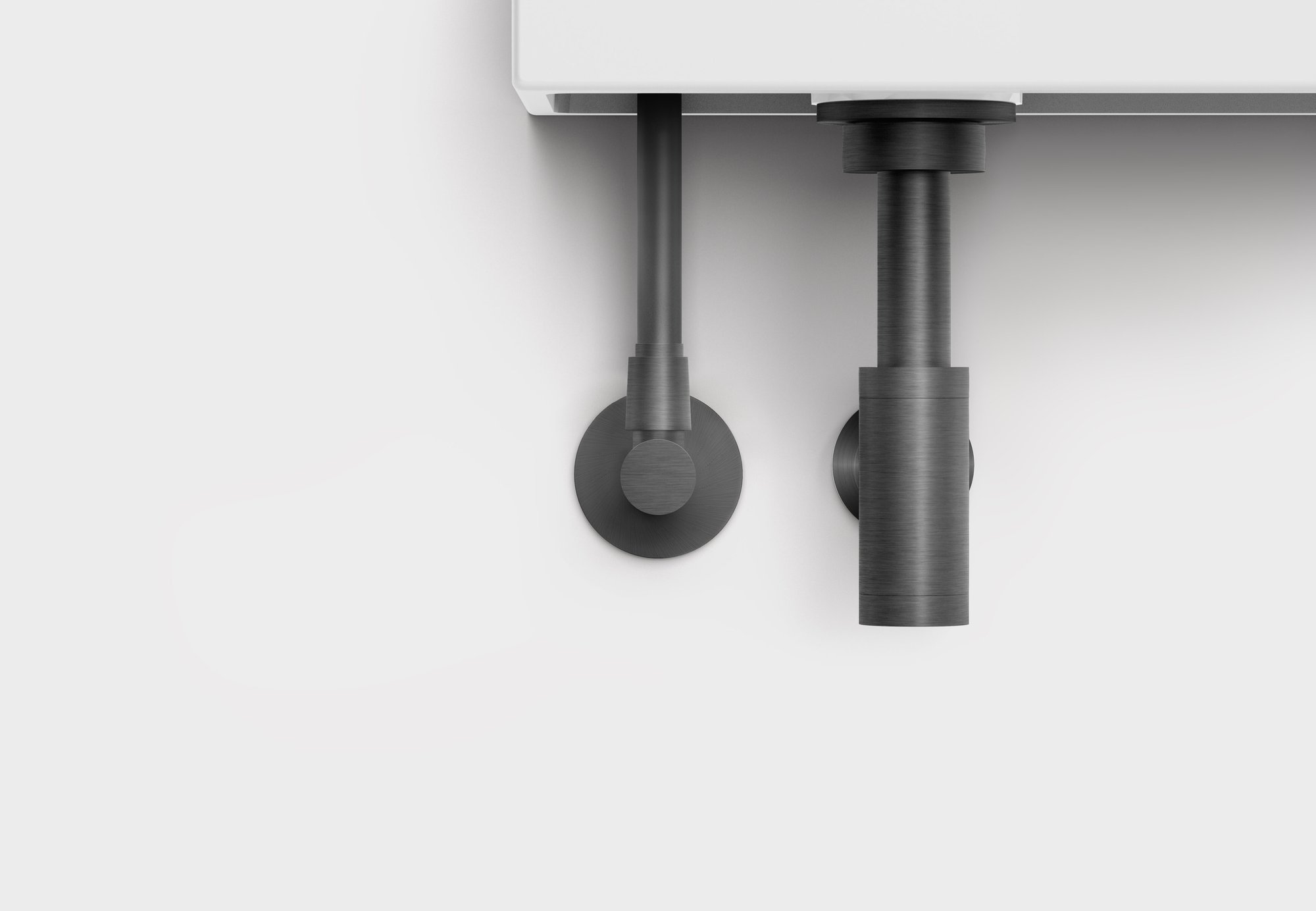 Clou Kaldur flexibele aansluitslang 30cm - geborsteld gunmetal pvd - CL/06.56011.84 - Afbeelding 2