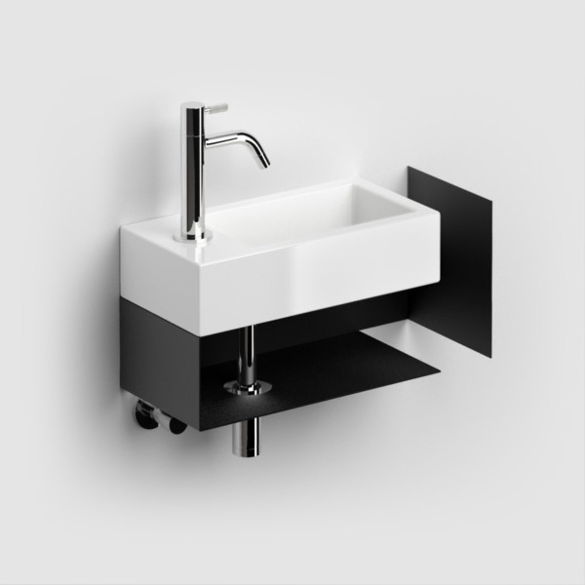 Clou Flush open kast - tbv Flush 3 links - zwart gepoedercoat rvs - CL/07.36.032.21 - Afbeelding 3