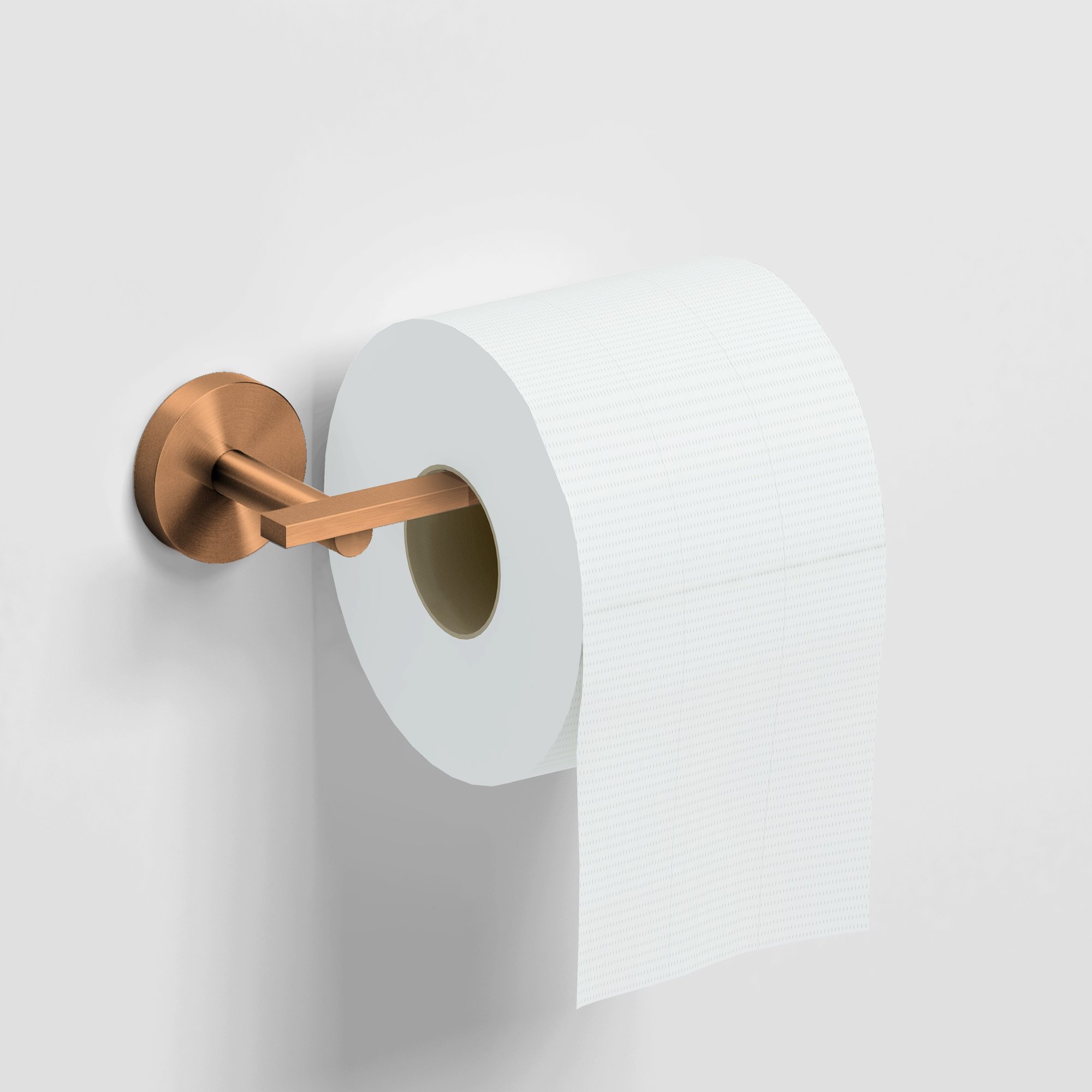 Clou Flat toiletrolhouder zonder klep 7,2cm - geborsteld brons pvd - CL/09.02030.83 - Afbeelding 3