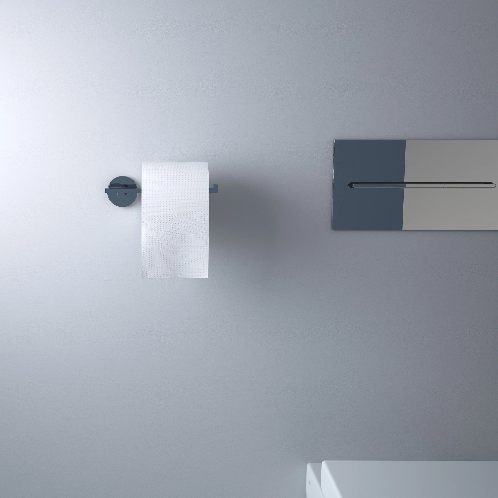 Clou Flat toiletrolhouder zonder klep 7,2cm - chroom - CL/09.02030 - Afbeelding 3