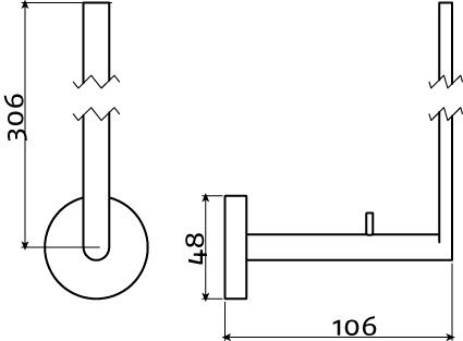 Clou Flat reserverolhouder - geborsteld rvs - CL/09.02035.41 - Afbeelding 5