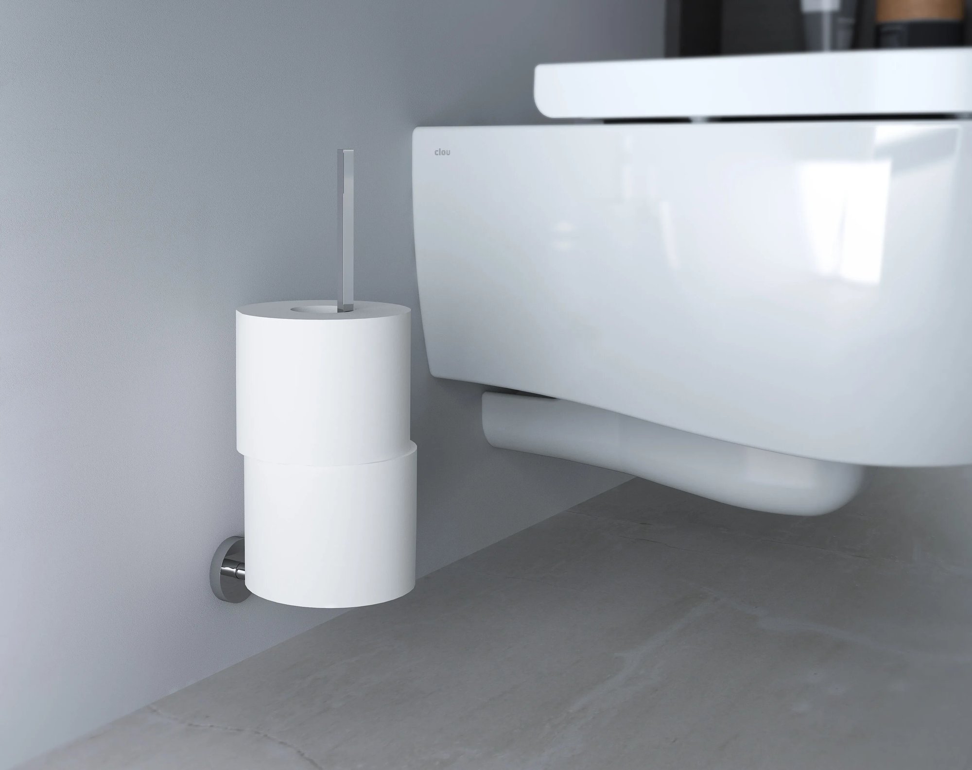 Clou Flat reserverolhouder - chroom - CL/09.02035 - Afbeelding 2