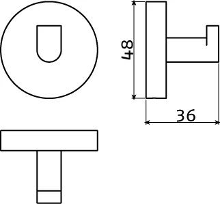 Clou Flat kledinghaken set van 2 mat wit - CL/09.02064.20 - Afbeelding 7