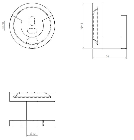 Clou Flat dubbele kledinghaak mat wit - CL/09.02066.20 - Afbeelding 6