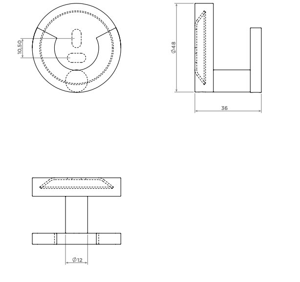 Clou Flat dubbele kledinghaak geborsteld rvs - CL/09.02066.41 - Afbeelding 3
