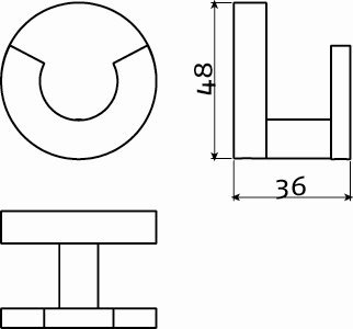 Clou Flat dubbele kledinghaak chroom - CL/09.02066 - Afbeelding 5