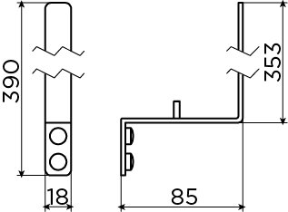 Clou Fold reserverolhouder 3 rollen - Mat wit - CL/09.04035.20 - Afbeelding 4