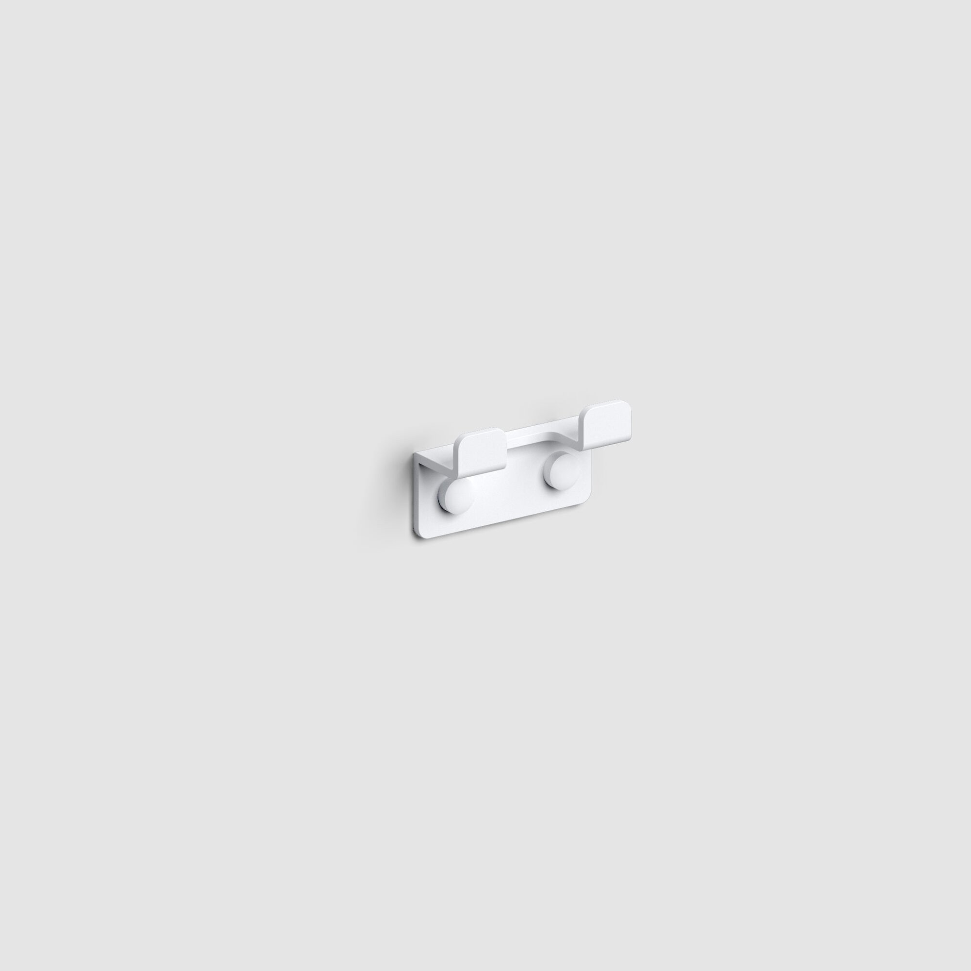 Clou Fold dubbele kledinghaak - Mat wit - CL/09.04066.20 - Afbeelding 2