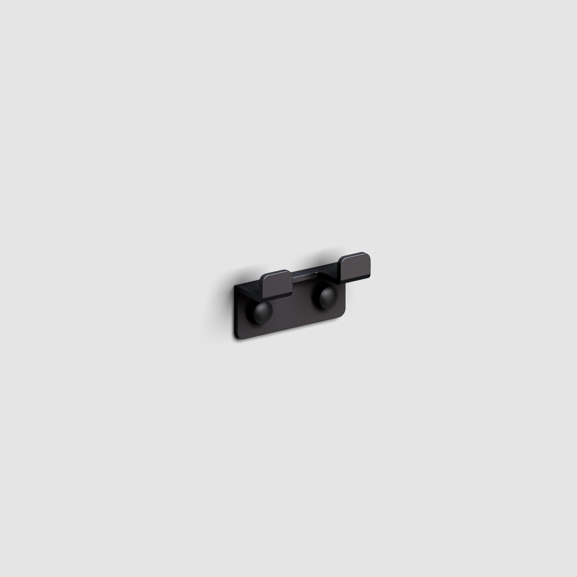 Clou Fold dubbele kledinghaak - Mat Zwart - CL/09.04066.21 - Afbeelding 2