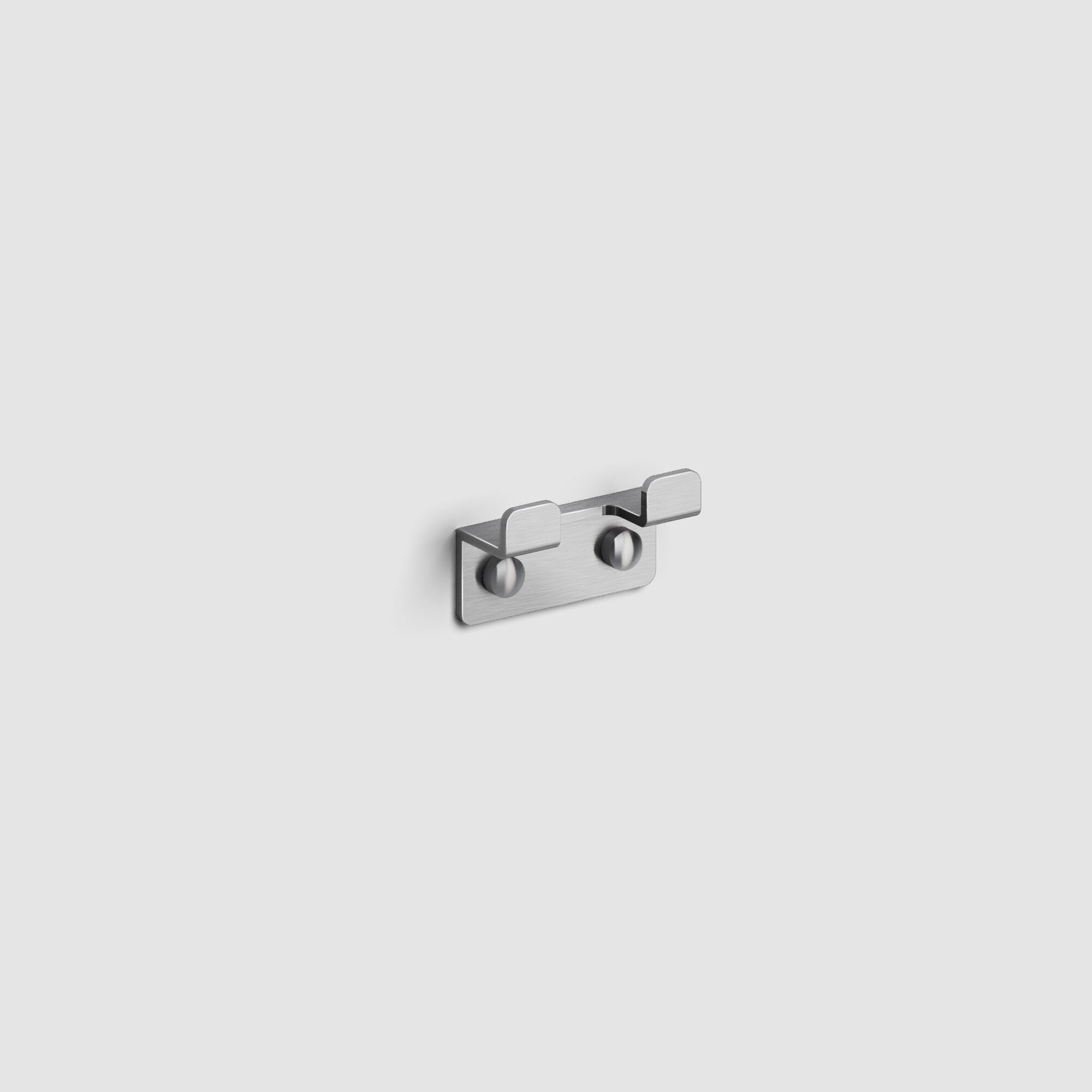 Clou Fold dubbele kledinghaak - RVS Geborsteld - CL/09.04066.41 - Afbeelding 2