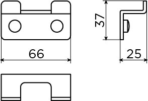 Clou Fold dubbele kledinghaak - RVS Geborsteld - CL/09.04066.41 - Afbeelding 3