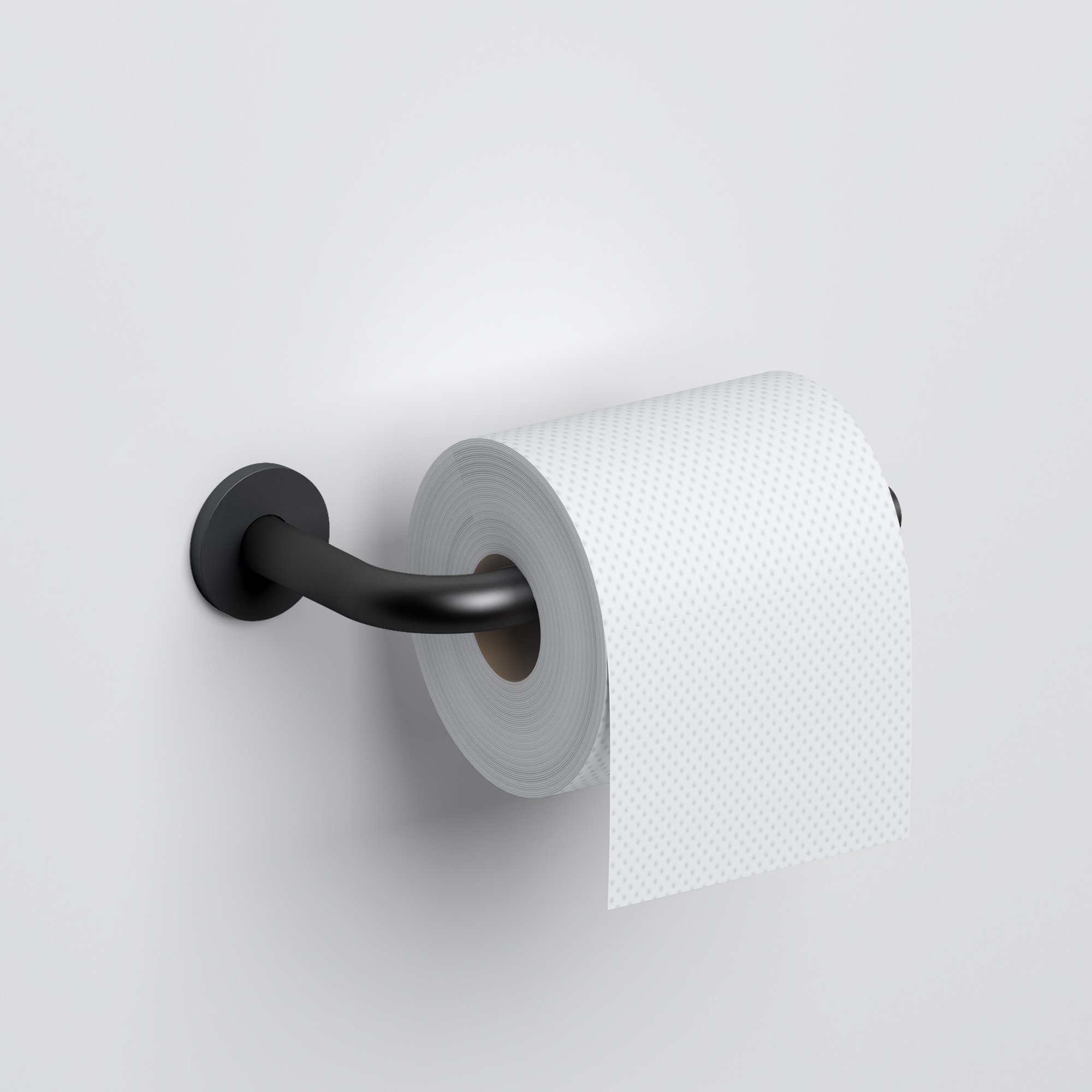 Clou Kaldur toiletrolhouder - mat zwart - CL/09.05030.21 - Afbeelding 3