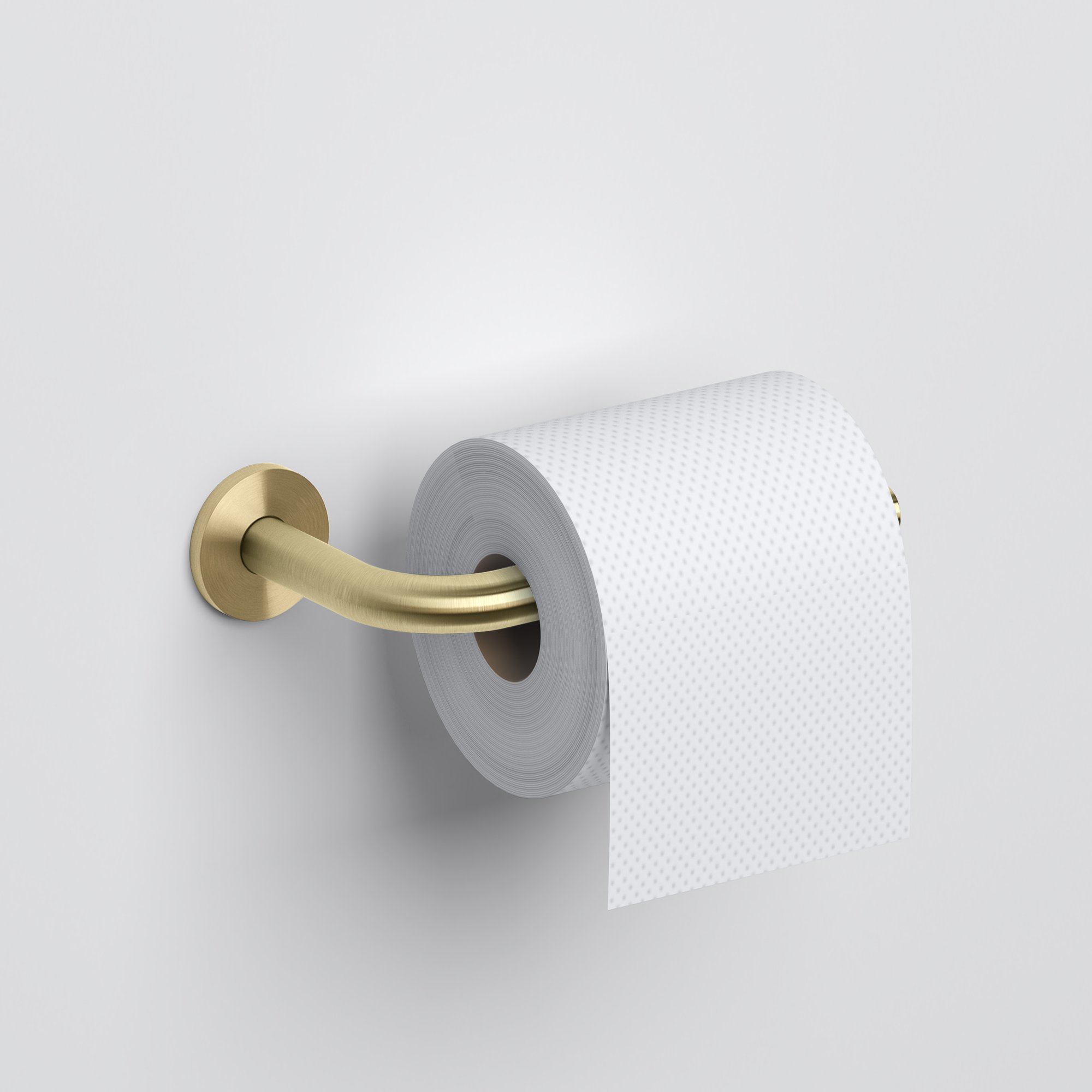 Clou Kaldur toiletrolhouder - geborsteld goud PVD - CL/09.05030.82 - Afbeelding 3