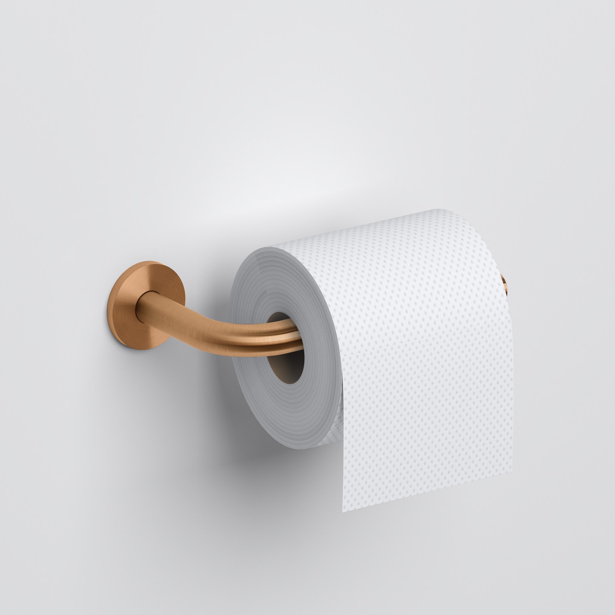 Clou Kaldur toiletrolhouder - geborsteld brons PVD - CL/09.05030.83 - Afbeelding 3