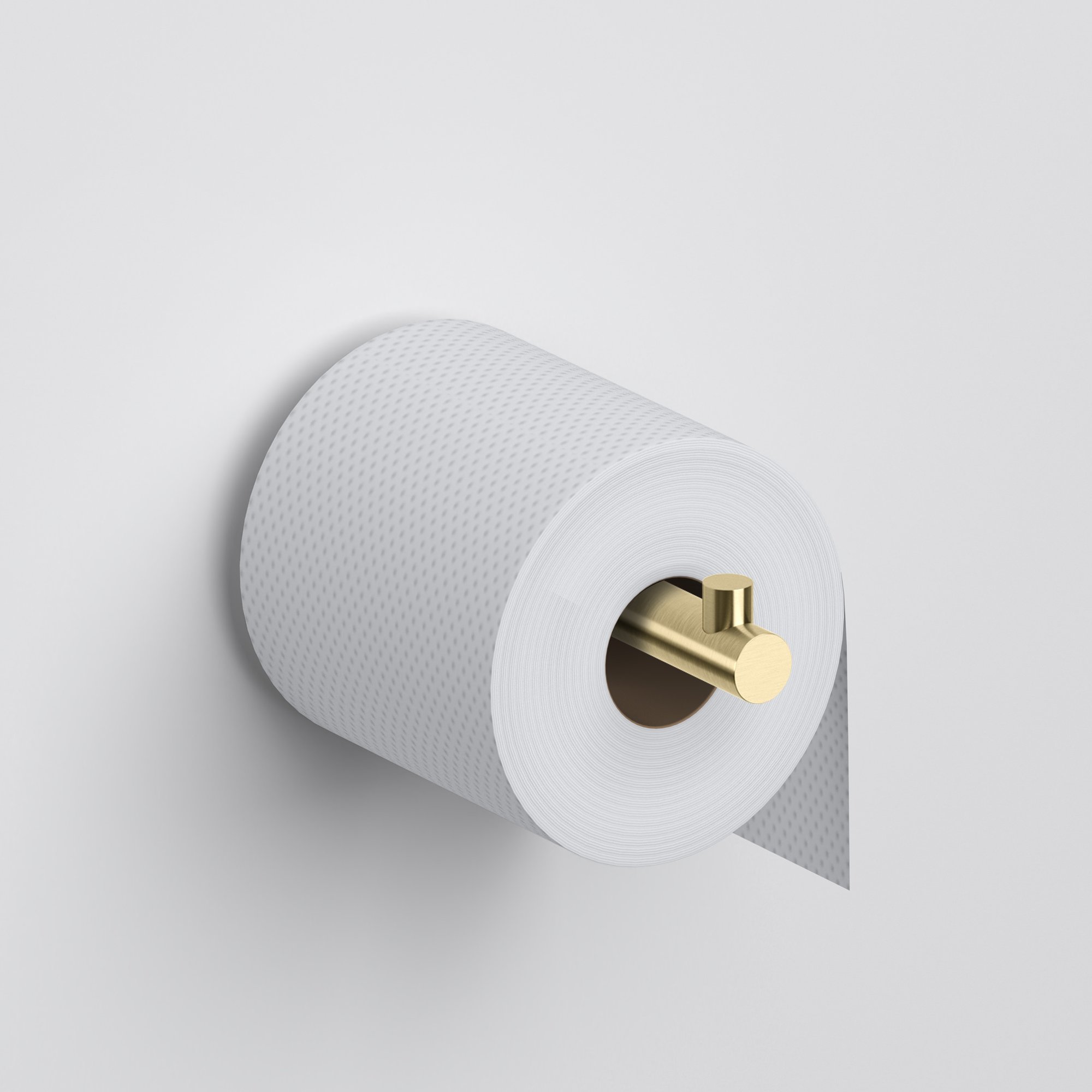 Clou Kaldur toiletrolhouder recht - geborsteld goud PVD - CL/09.05031.82 - Afbeelding 3