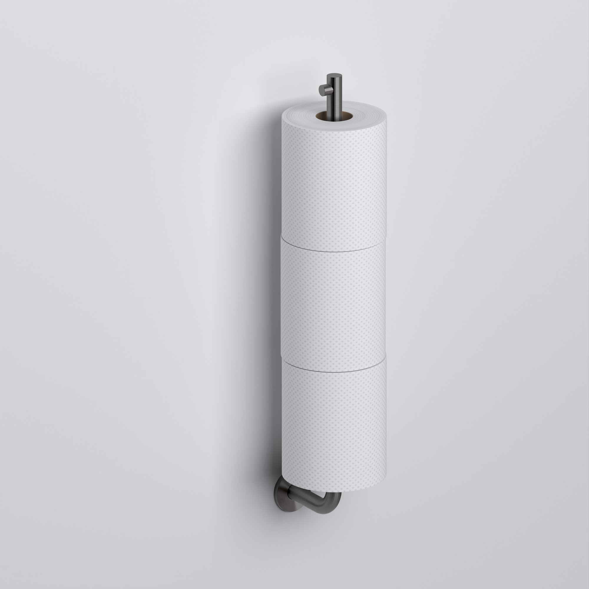 Clou Kaldur reserverolhouder - geborsteld gunmetal PVD - CL/09.05035.84 - Afbeelding 3