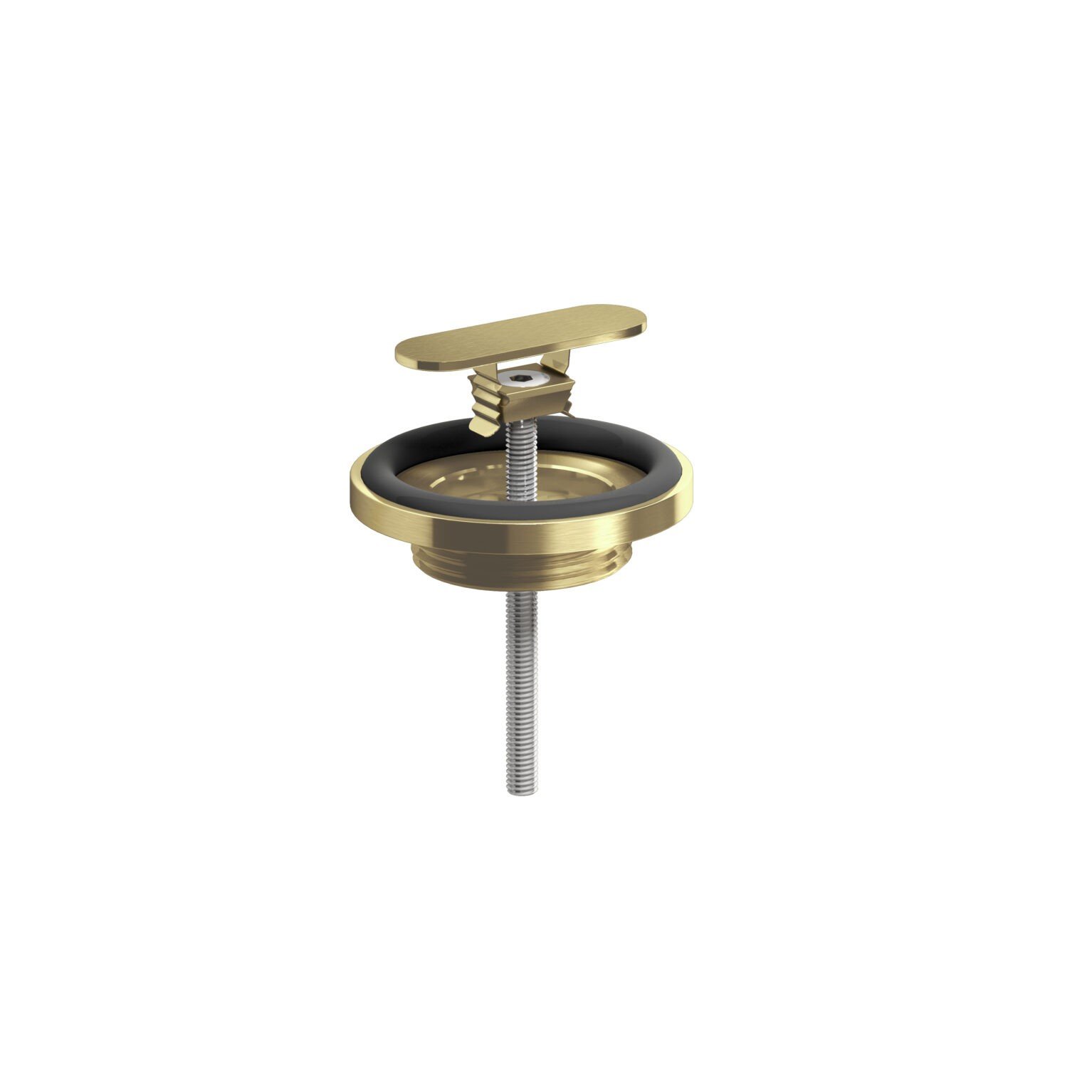 Clou First afvoerplug en niet-afsluitbare sifon aansluiting - geborsteld goud PVD - CL/1060.3000.82 - Afbeelding 4