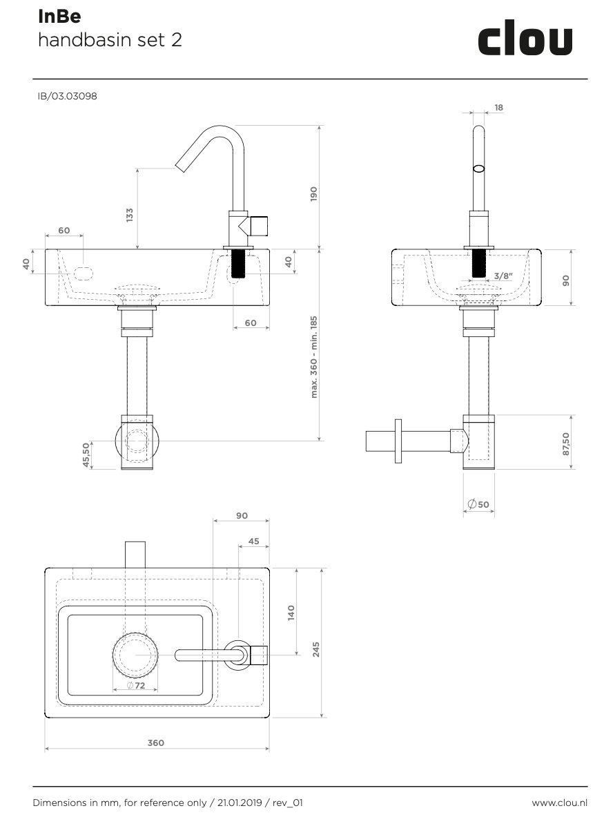 Clou InBe fonteinset 2 - IB/03.03098 - Afbeelding 7