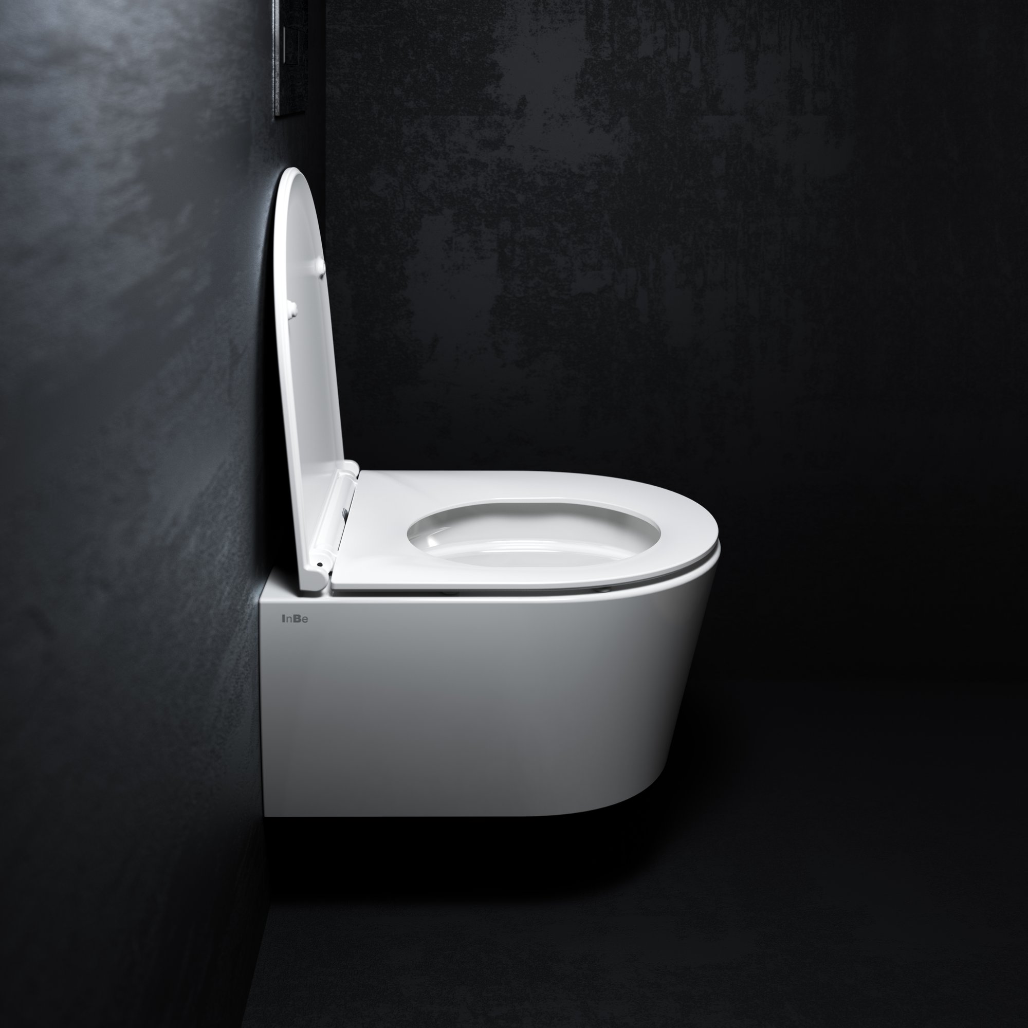 Clou InBe pack hangtoilet 49cm Rimless met zitting SC & QR - glans wit - IB/04.01140 - Afbeelding 4