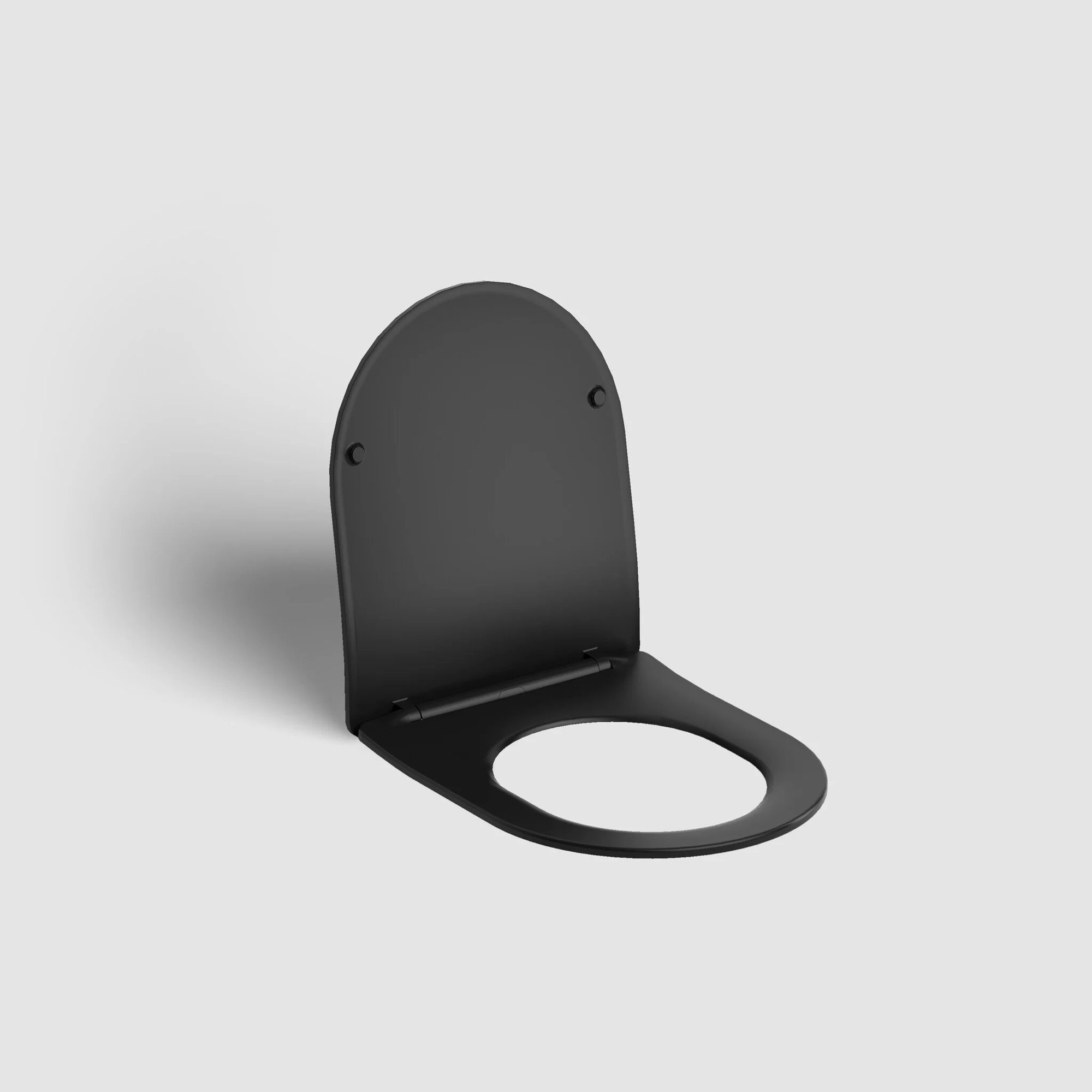 Clou InBe pack hangtoilet 49cm Rimless met zitting SC & QR - mat zwart - IB/04.01141.21 - Afbeelding 2