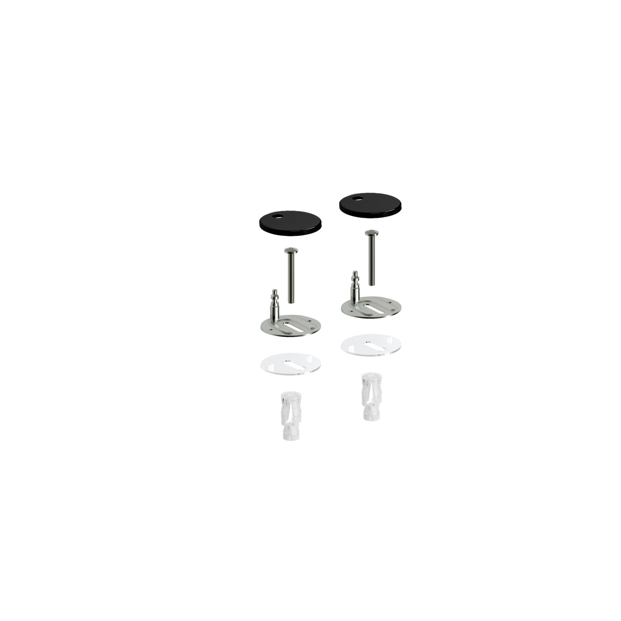 Clou InBe pack hangtoilet 49cm Rimless met zitting SC & QR - mat zwart - IB/04.01141.21 - Afbeelding 4