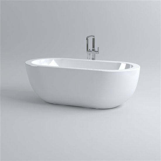 Clou InBe vrijstaand ligbad 180,5x85cm ovaal wit - IB/05.40102 - Afbeelding 2