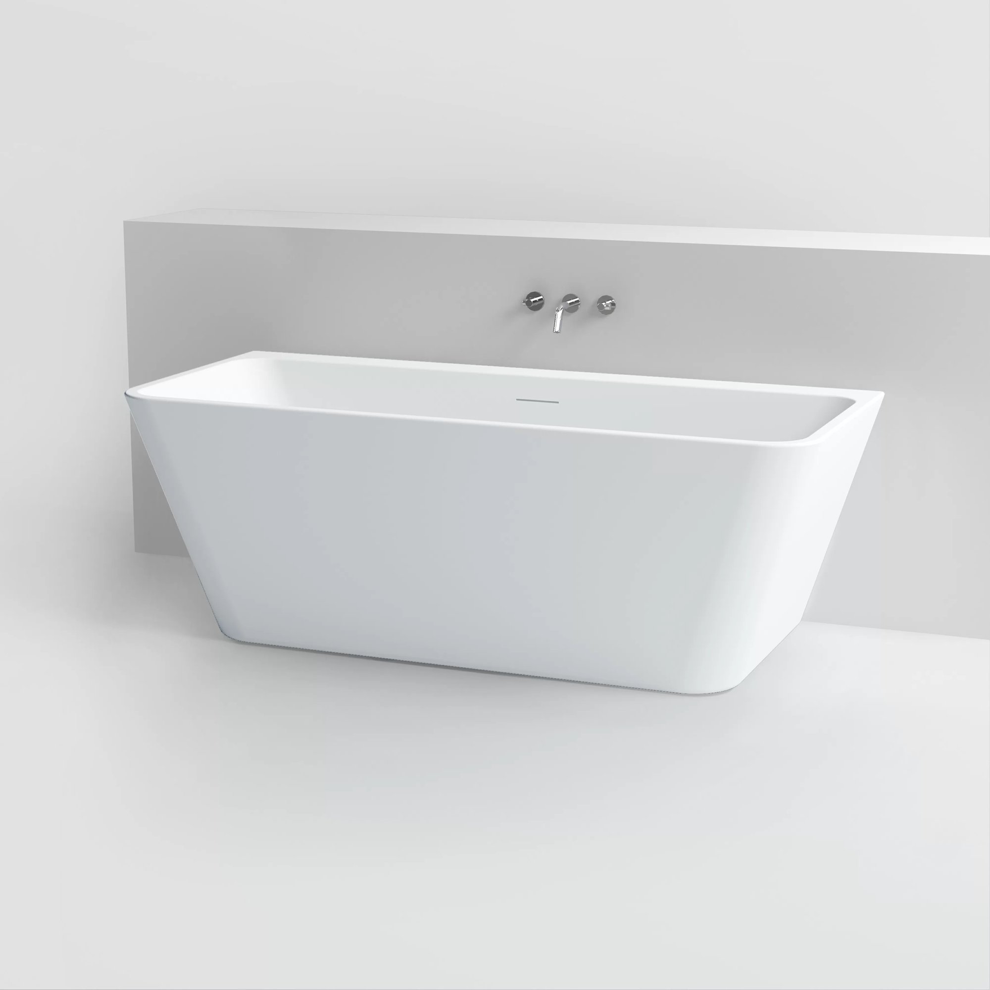 Clou InBe halfvrijstaand bad 170x75cm rechthoek wit - IB/05.40507 - Afbeelding 2
