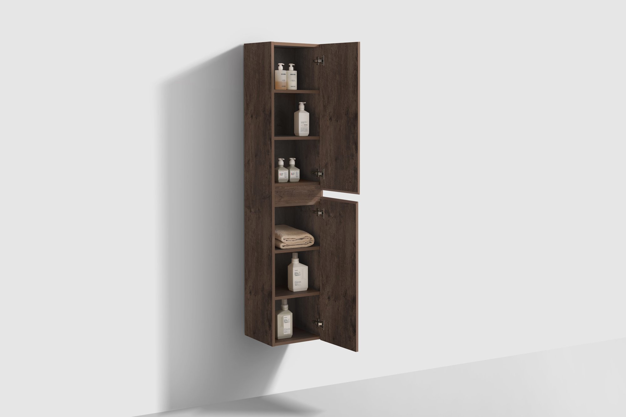 Clou InBe hoge kast 180x35cm - donker eiken - IB/07.16.418.64 - Afbeelding 4